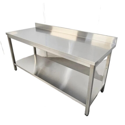 Stainless steel working table 180cm